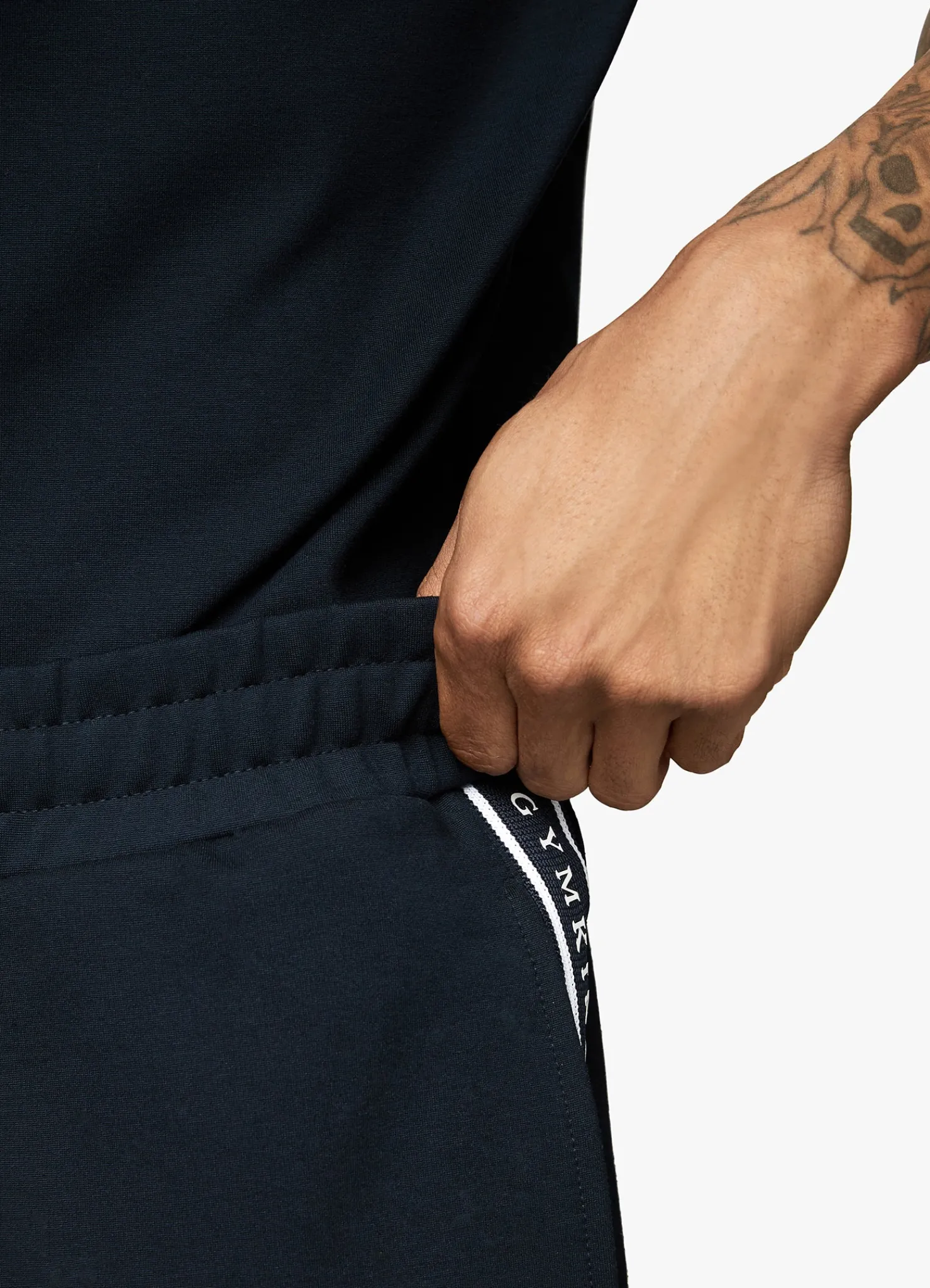 Shorts<Gym King Signature Taped Short Navy