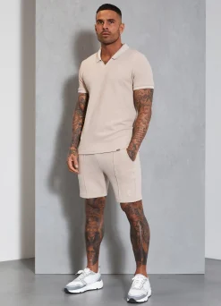 Polo Shirts<Gym King Signature Texture Polo Stone