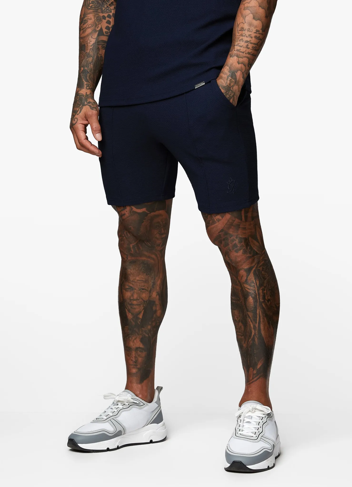 Shorts<Gym King Signature Texture Short Navy
