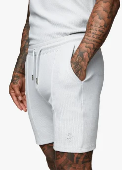 Shorts<Gym King Signature Texture Short Light Grey