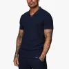 Twin Sets<Gym King Signature Texture Polo Navy