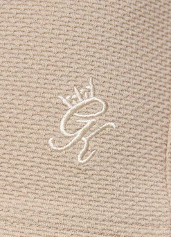 Twin Sets<Gym King Signature Texture Polo Stone