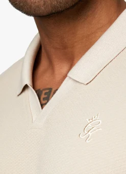 Polo Shirts<Gym King Signature Texture Polo Stone