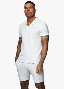 Polo Shirts<Gym King Signature Texture Polo Light Grey