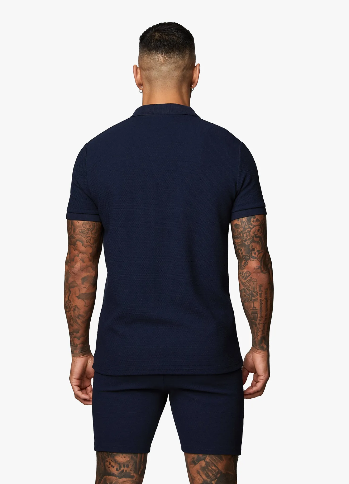 Polo Shirts<Gym King Signature Texture Polo Navy