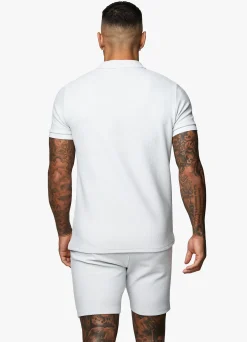 Polo Shirts<Gym King Signature Texture Polo Light Grey