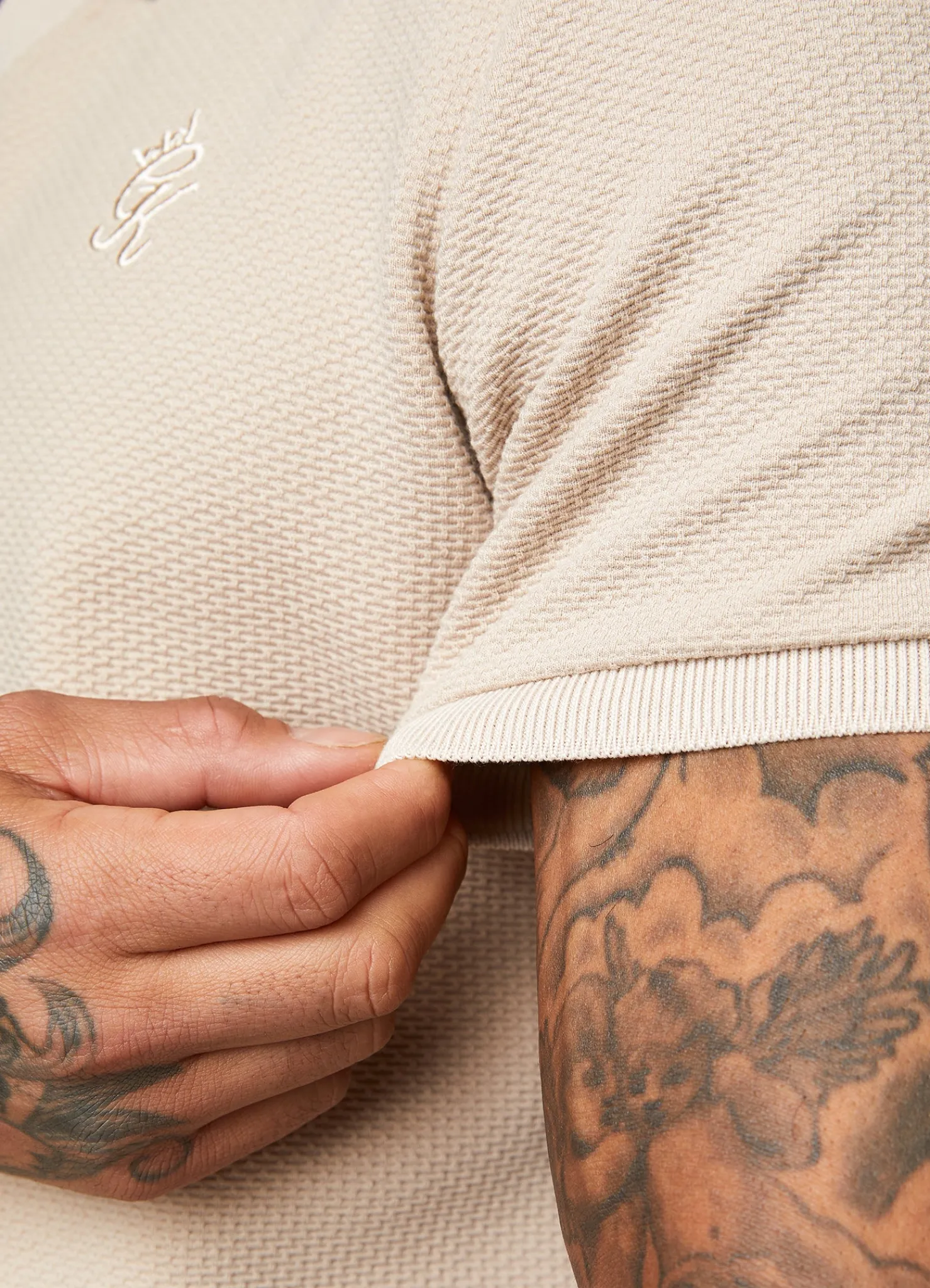 Polo Shirts<Gym King Signature Texture Polo Stone