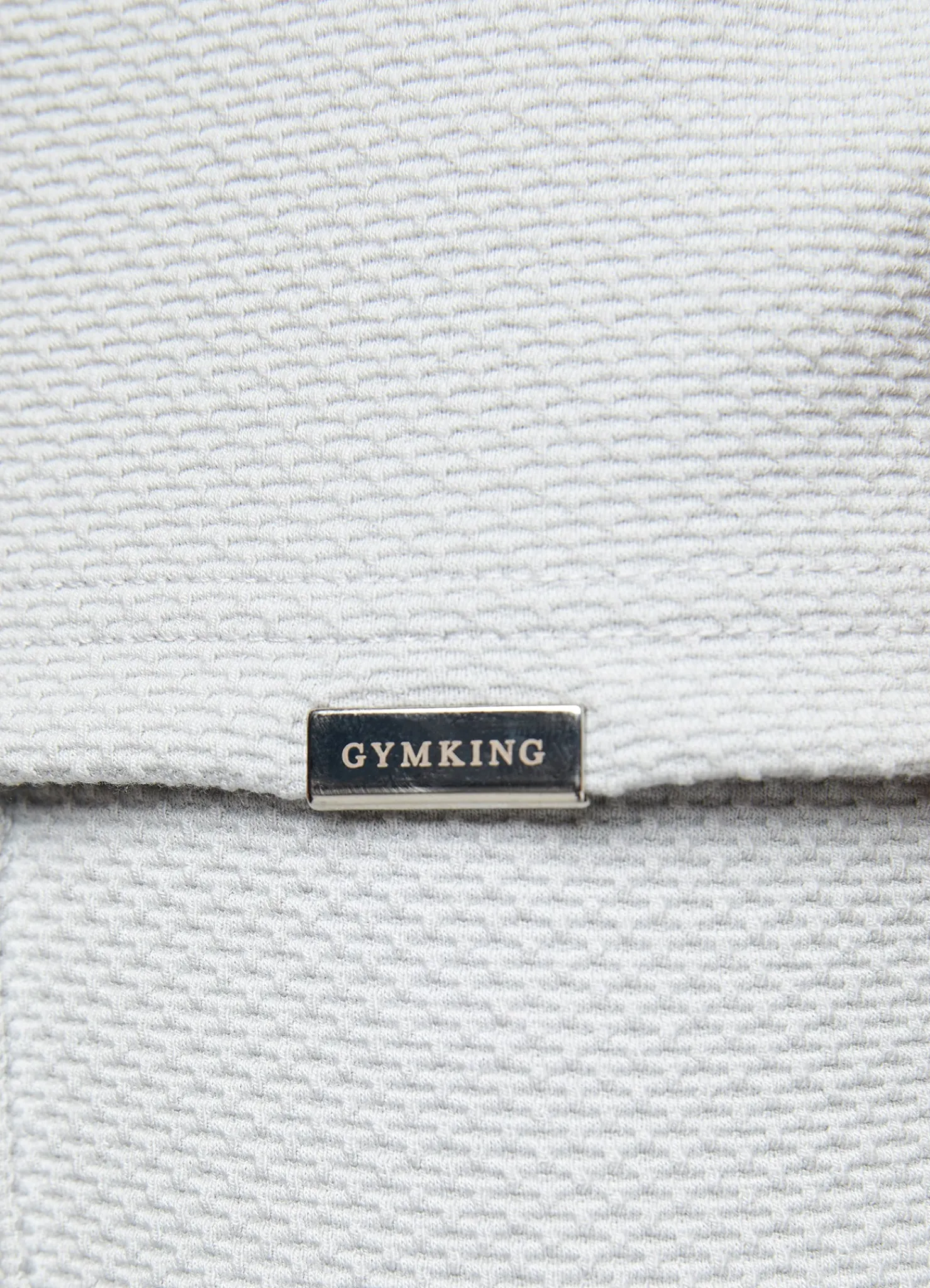 Polo Shirts<Gym King Signature Texture Polo Light Grey