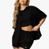 Co-Ords<Gym King Signature Woven Shirt Black