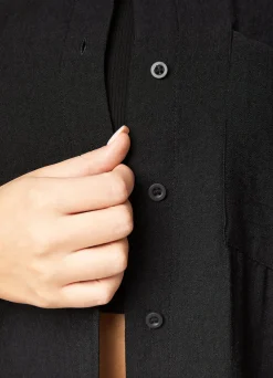 Tops & T-Shirts<Gym King Signature Woven Shirt Black