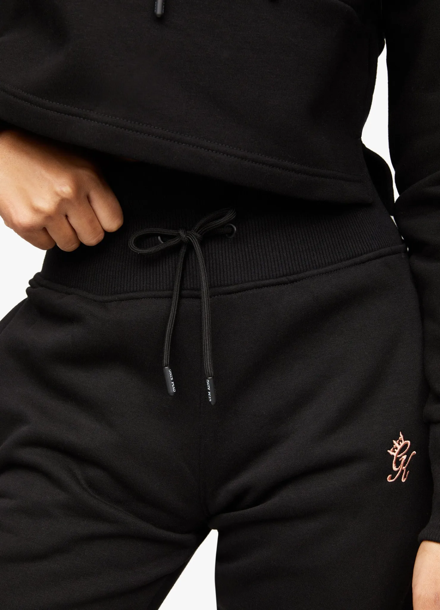 Joggers<Gym King Sky Script Jogger Black/Rose Gold