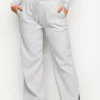 Joggers<Gym King Soft Knit Wide Length Trouser Grey Marl