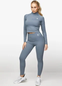 Tops & T-Shirts<Gym King Sport 365 Ls 1/4 Zip Denim