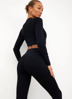 Gymwear<Gym King Sport Evolve Ls Crop Black