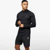 Gymwear<Gym King Sport Seamless Knit ¼ Zip Funnel Black