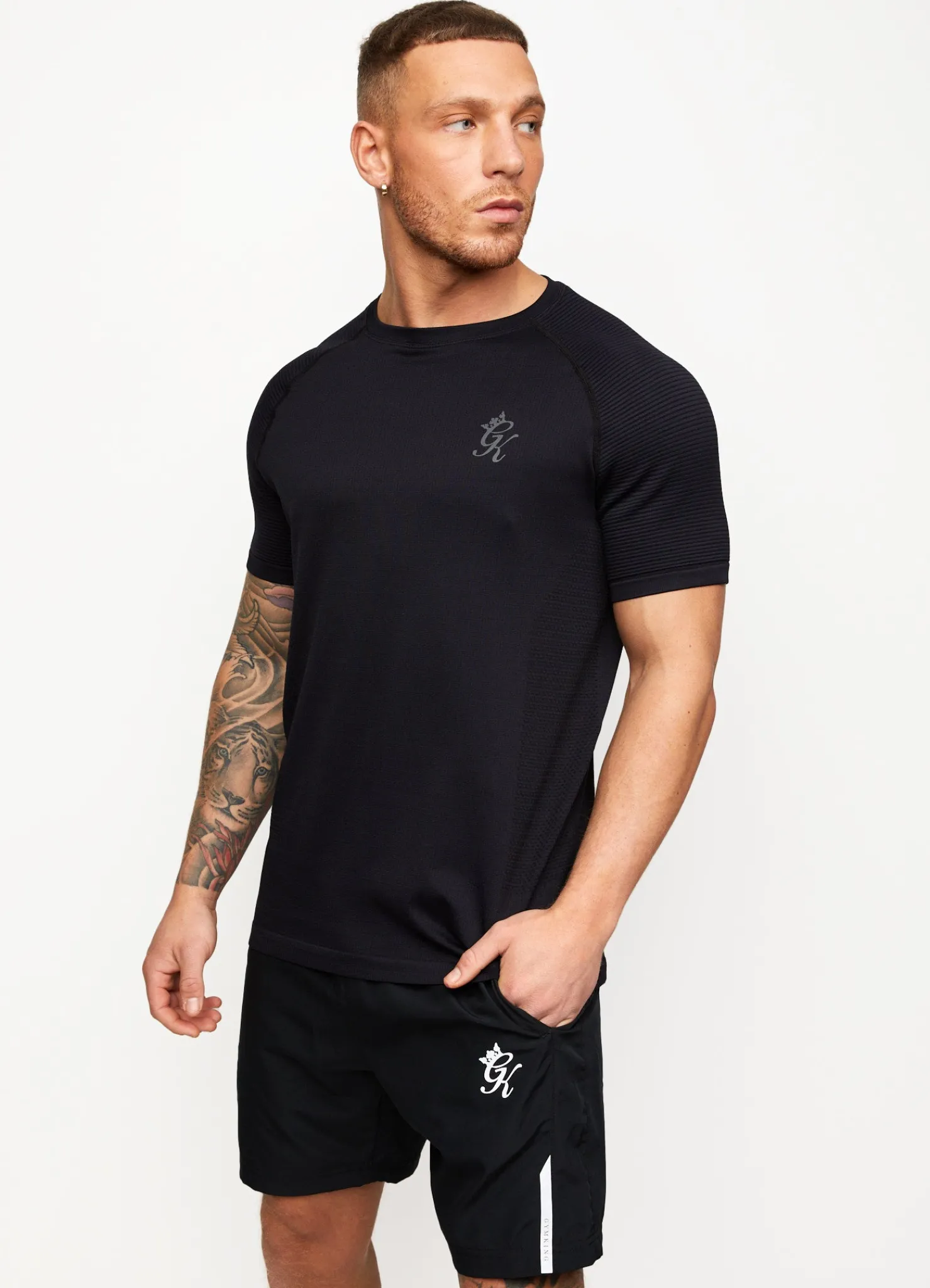 Gymwear<Gym King Sport Seamless Knit Ss Tee Black