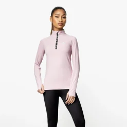 Tops & T-Shirts<Gym King Sports Taped Funnel Dusky Mauve