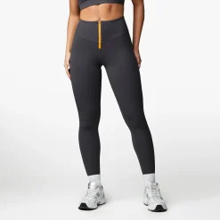Leggings<Gym King Stamina Texture Legging Graphite/Golden Orange
