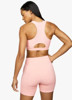 Gymwear<Gym King Stamina Texture Racer Back Bra Blush Pink/Chilli Red