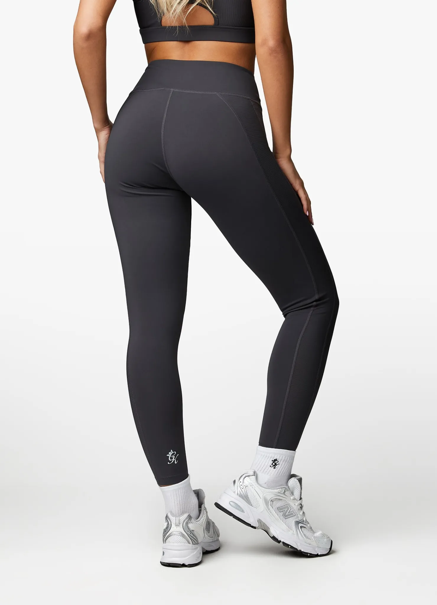 Gymwear<Gym King Stamina Texture Legging Graphite/Golden Orange