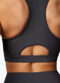 Sports Bras<Gym King Stamina Texture Racer Back Bra Graphite/Golden Orange