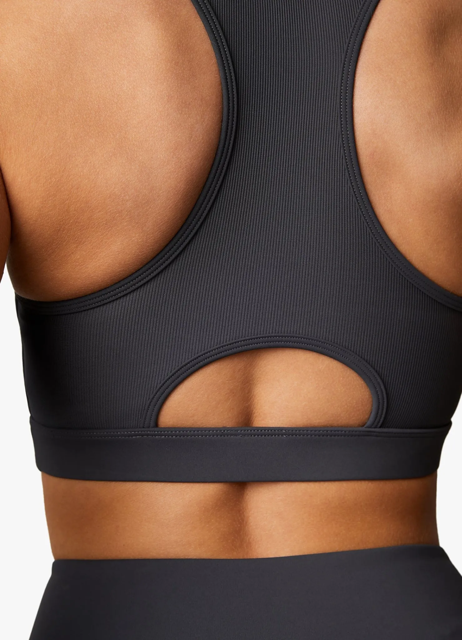 Gymwear<Gym King Stamina Texture Racer Back Bra Graphite/Golden Orange