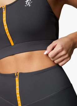 Leggings<Gym King Stamina Texture Legging Graphite/Golden Orange