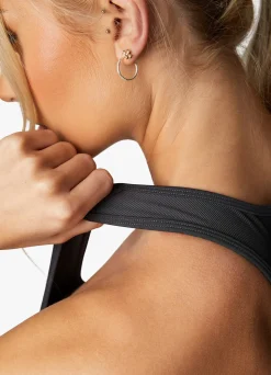 Gymwear<Gym King Stamina Texture Racer Back Bra Graphite/Golden Orange