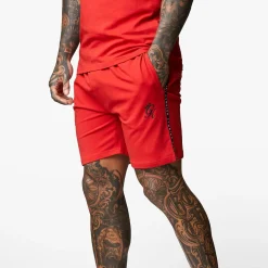 Shorts<Gym King Taped Jersey Short Red Rush