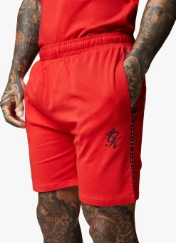 Shorts<Gym King Taped Jersey Short Red Rush