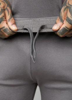 Twin Sets<Gym King Taped Jersey Short Fossil Grey