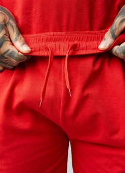 Shorts<Gym King Taped Jersey Short Red Rush