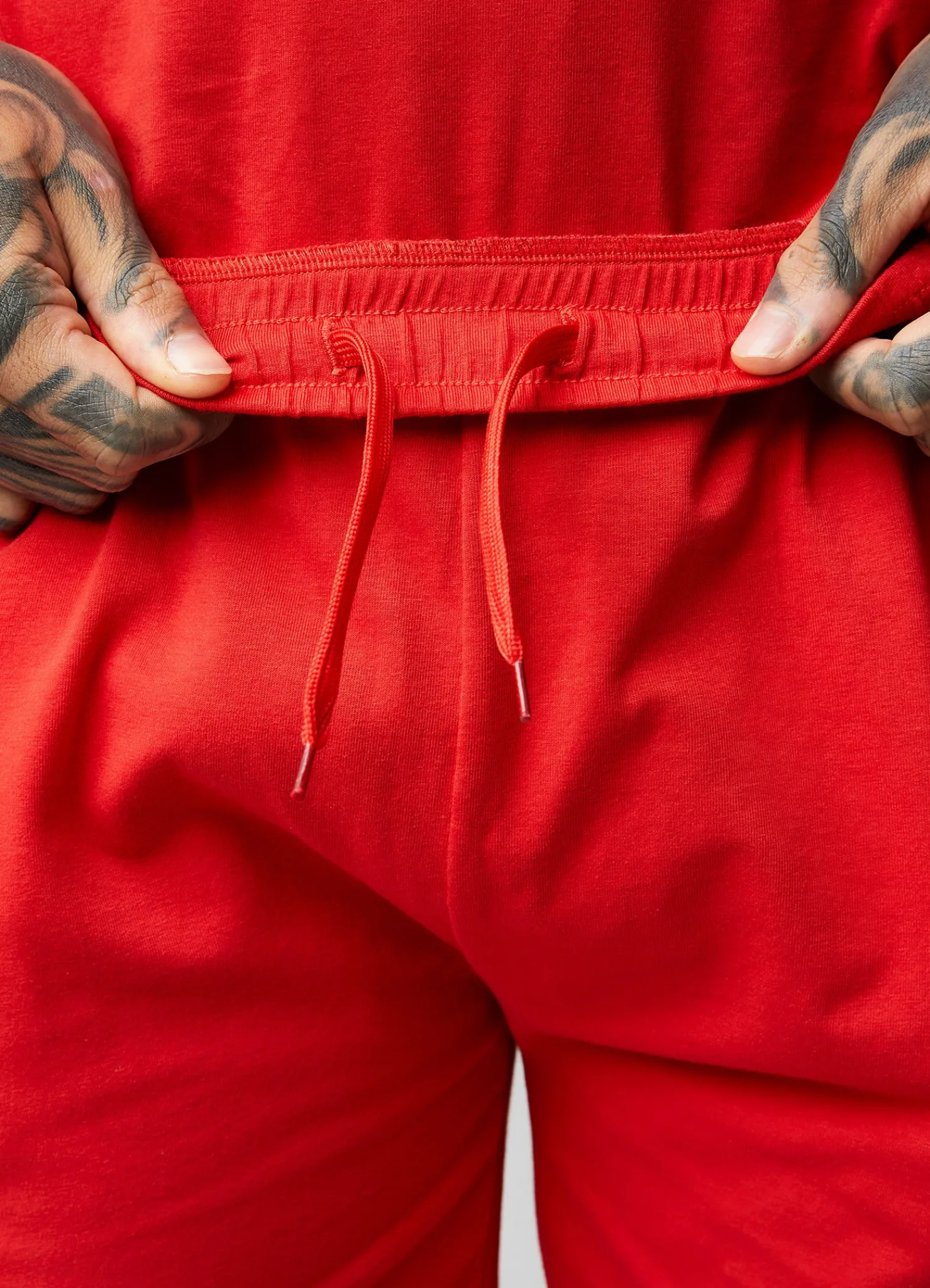 Shorts<Gym King Taped Jersey Short Red Rush