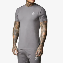 T-Shirts<Gym King Taped Jersey Tee Fossil Grey