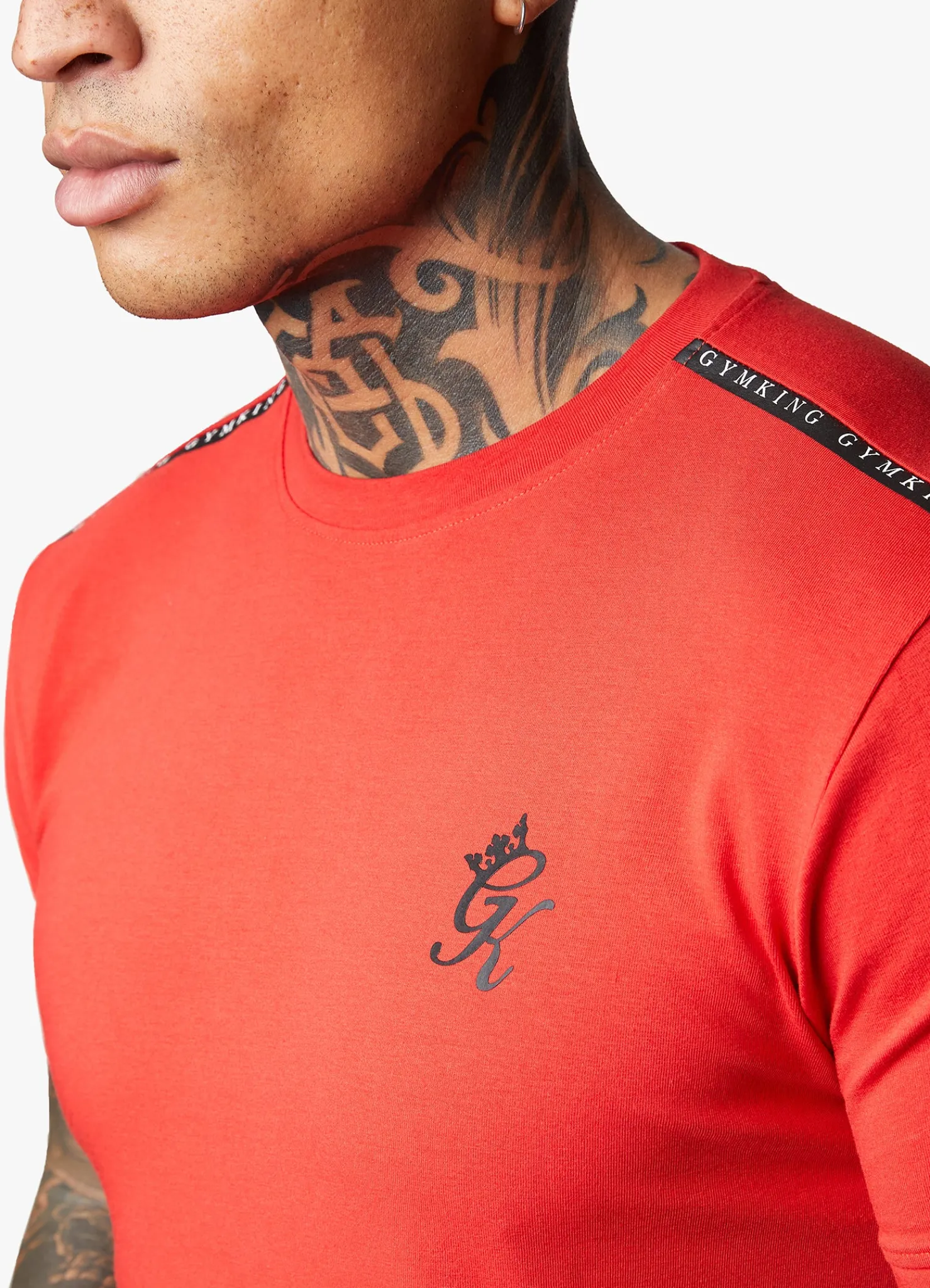 T-Shirts<Gym King Taped Jersey Tee Red Rush