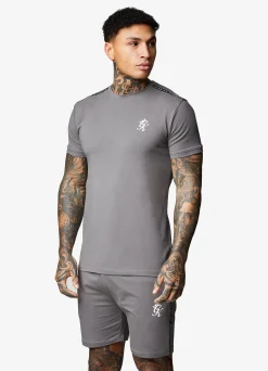 T-Shirts<Gym King Taped Jersey Tee Fossil Grey