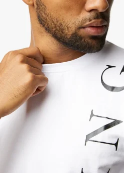 T-Shirts<Gym King Text Logo Tee White