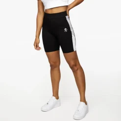Shorts<Gym King Tri Colour Cycle Short Black/White/Grey Marl