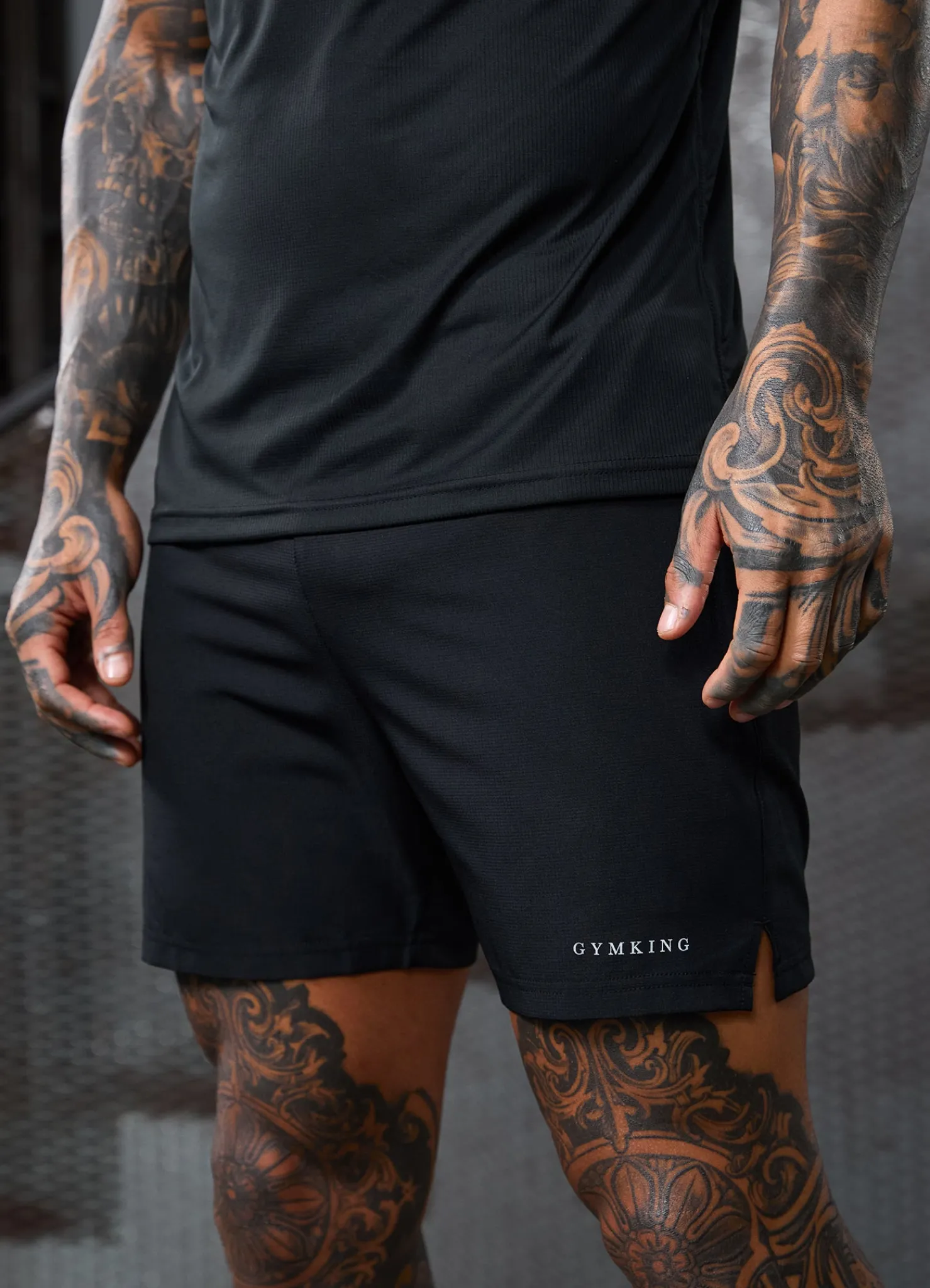 Shorts<Gym King Uprising Short Black