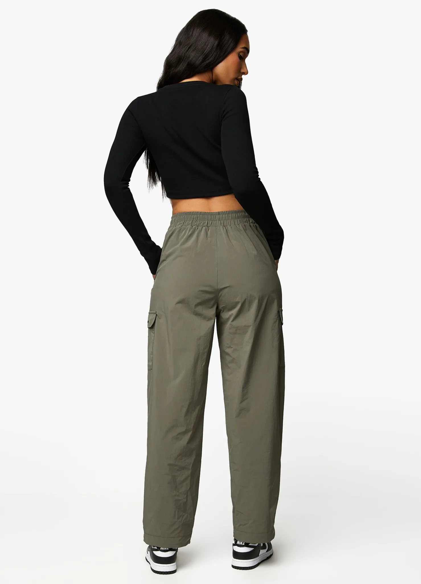 Co-Ords<Gym King Utility Rib Ls Crop Top Black
