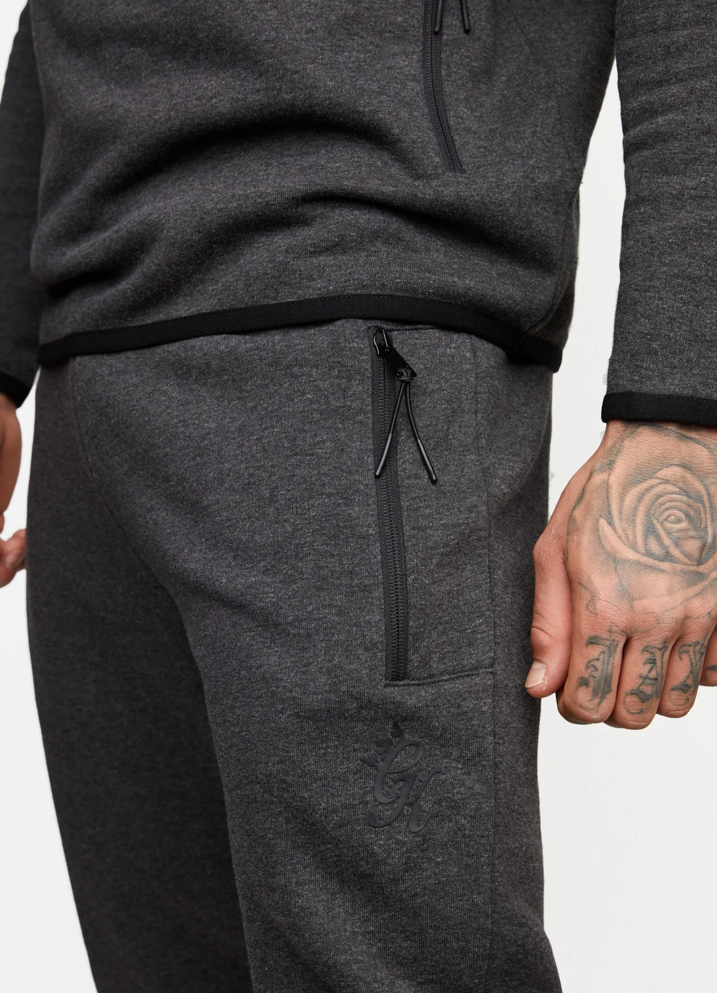 Tracksuit Bottoms<Gym King Utility Tech Jogger Black Marl