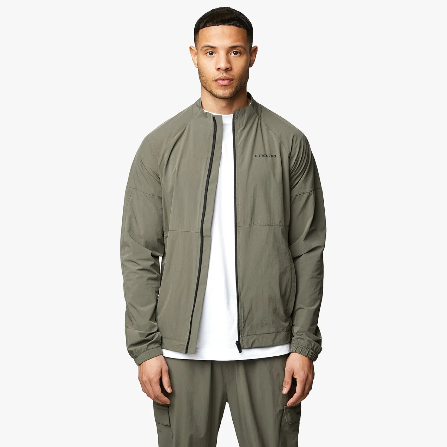 Tracksuit Tops<Gym King Utility Woven Bomber Olive