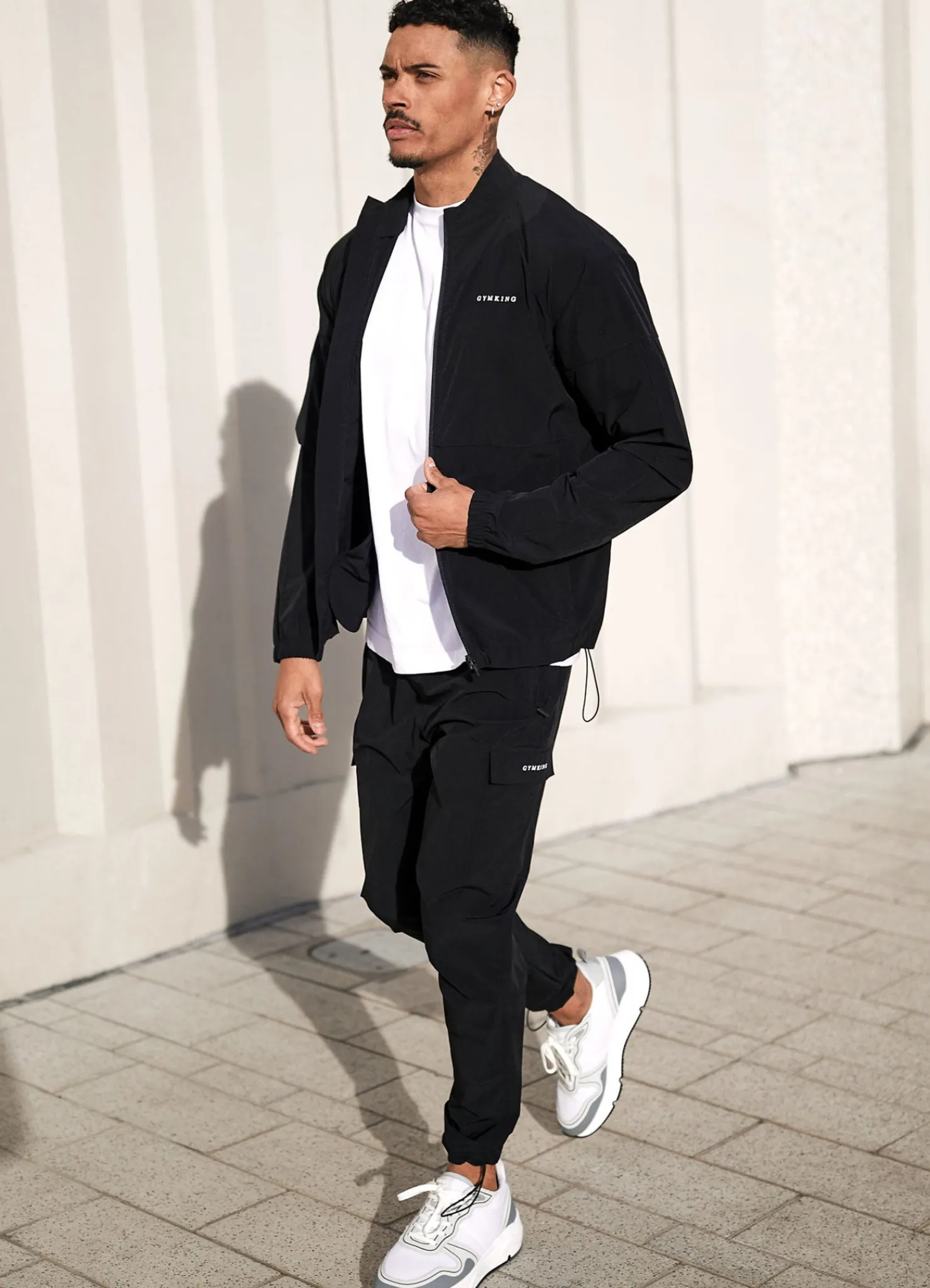 Outerwear<Gym King Utility Woven Bomber Black