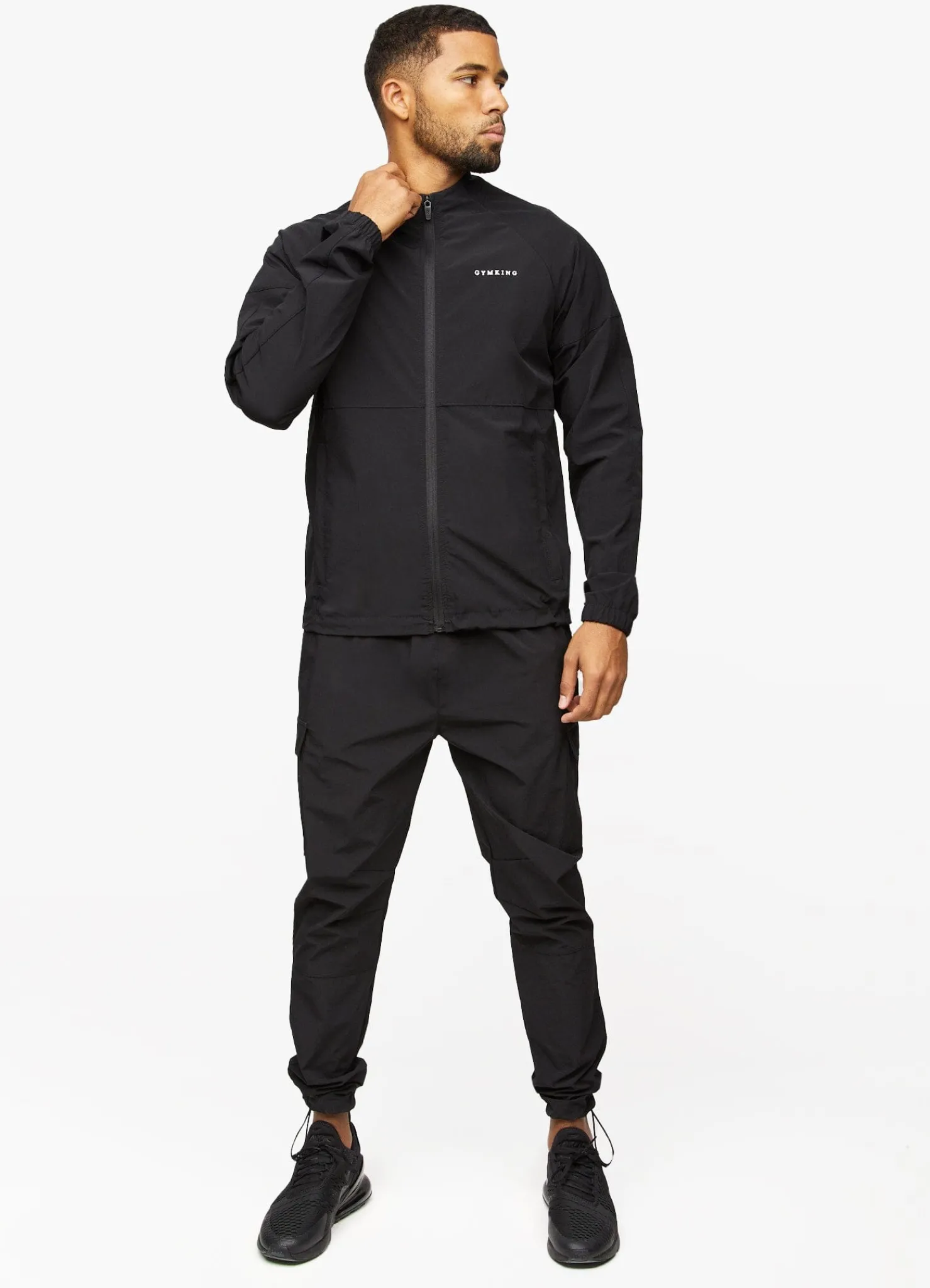 Outerwear<Gym King Utility Woven Bomber Black