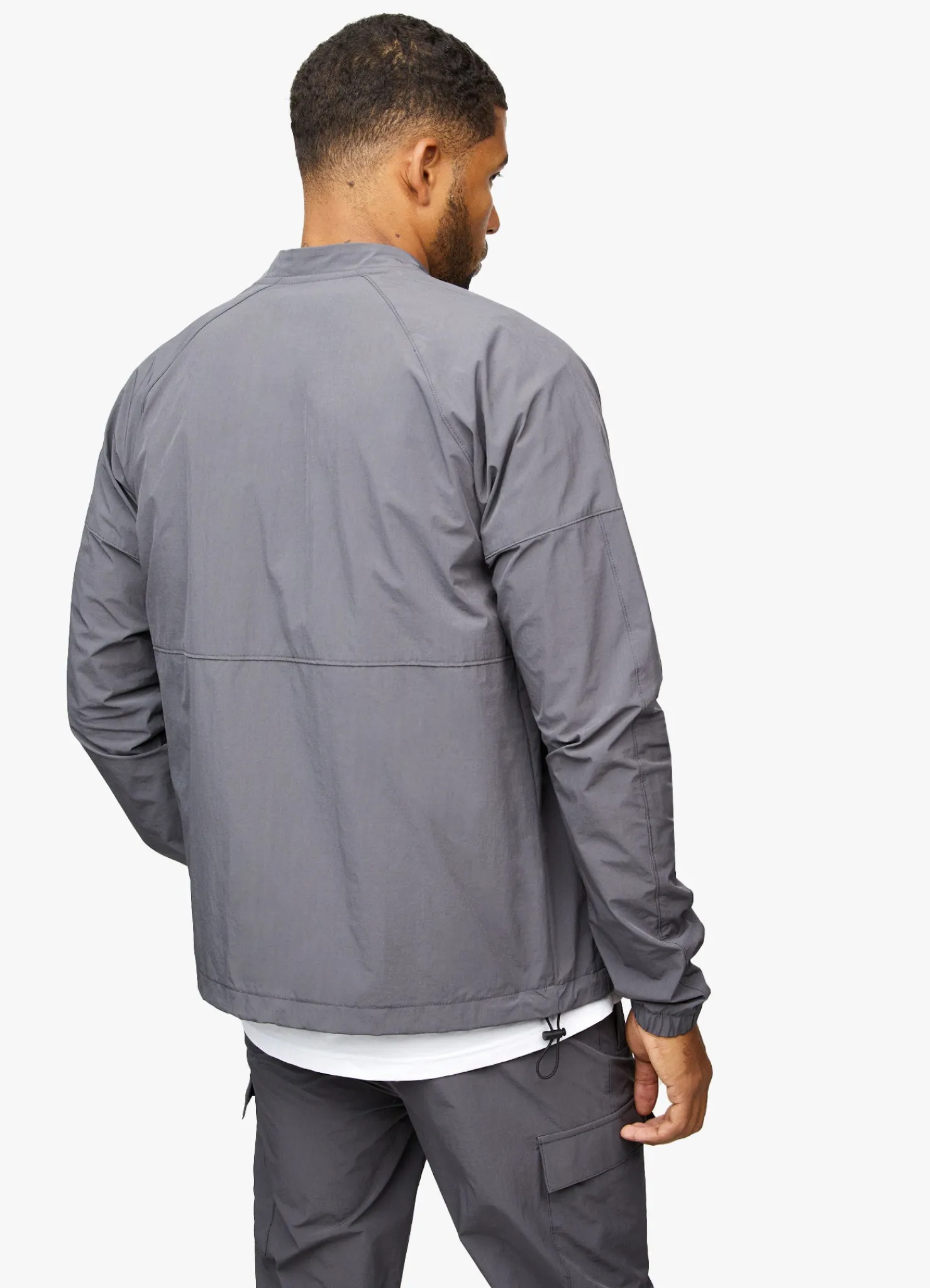 Tracksuit Tops<Gym King Utility Woven Bomber Graphite