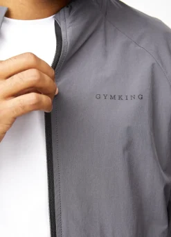 Tracksuit Tops<Gym King Utility Woven Bomber Graphite