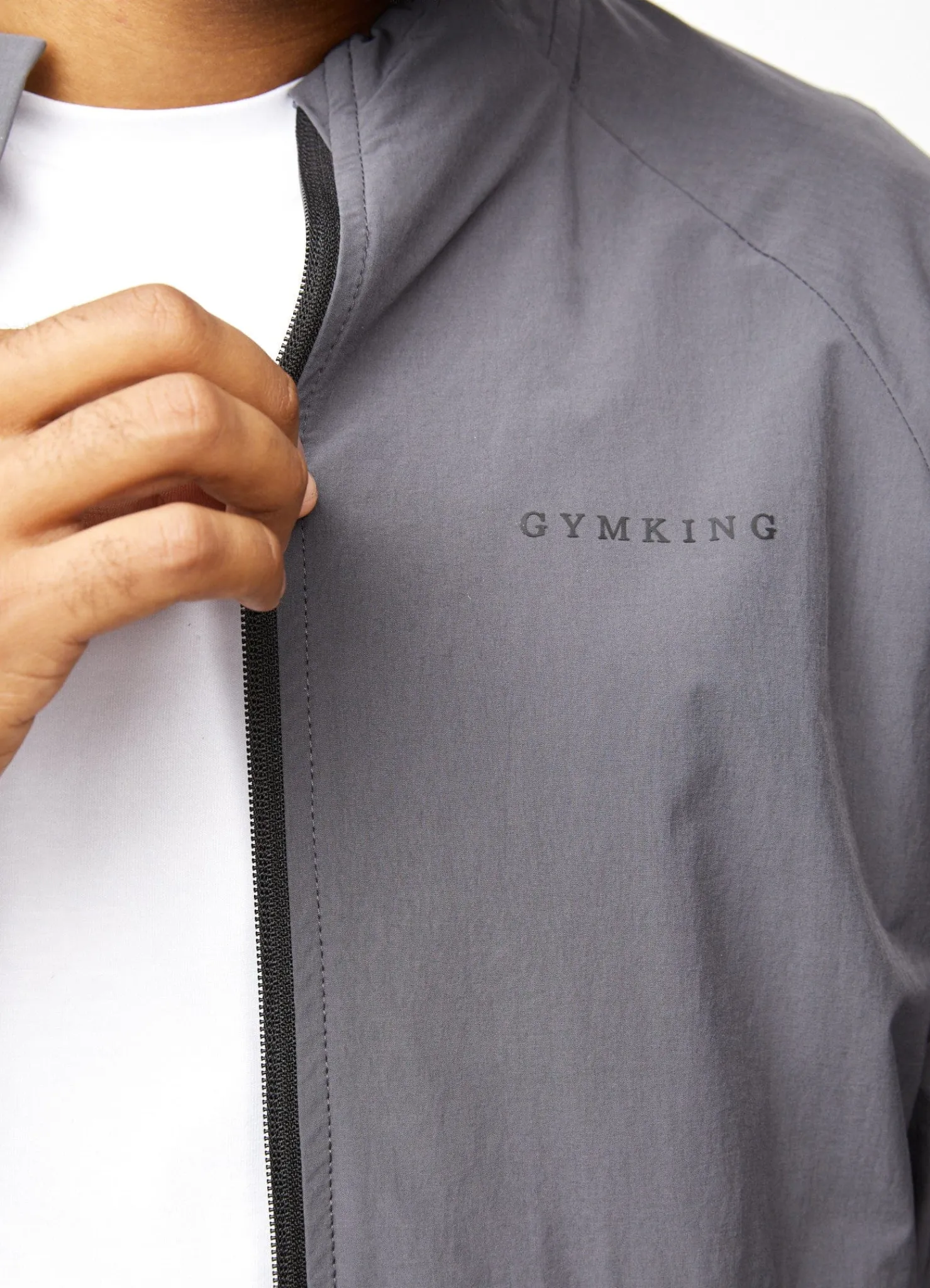 Tracksuit Tops<Gym King Utility Woven Bomber Graphite