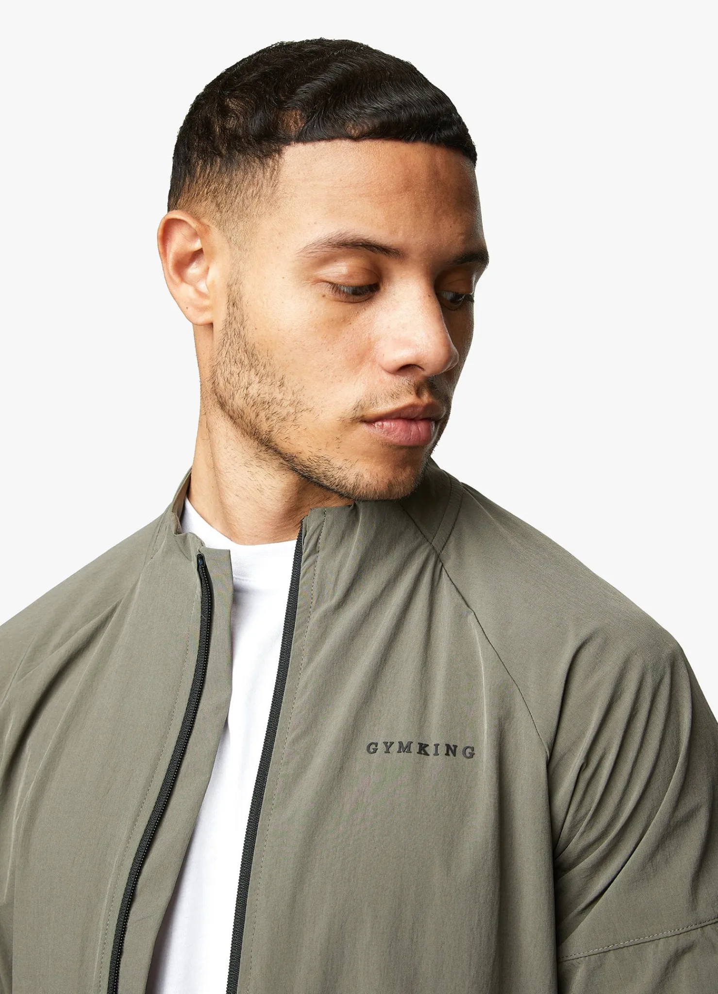 Tracksuit Tops<Gym King Utility Woven Bomber Olive