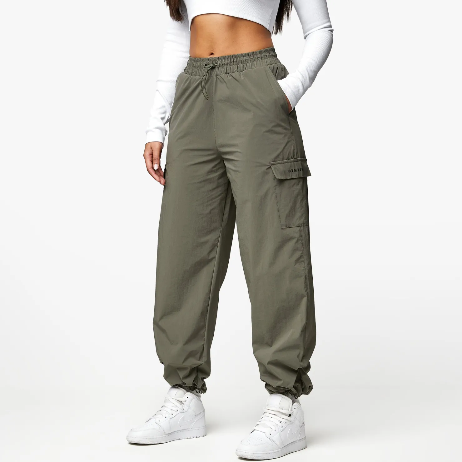Joggers<Gym King Utility Woven Cargo Pant Olive