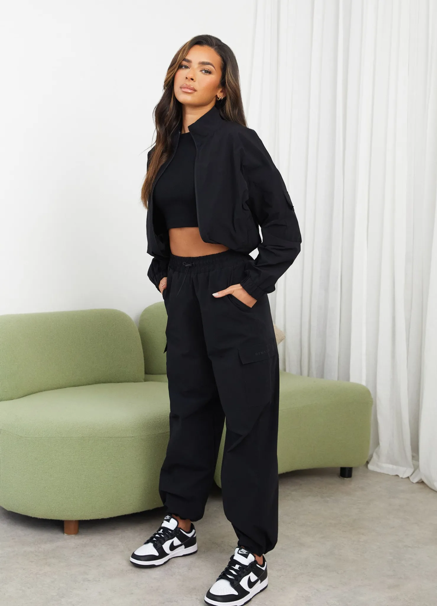 Joggers<Gym King Utility Woven Cargo Pant Black